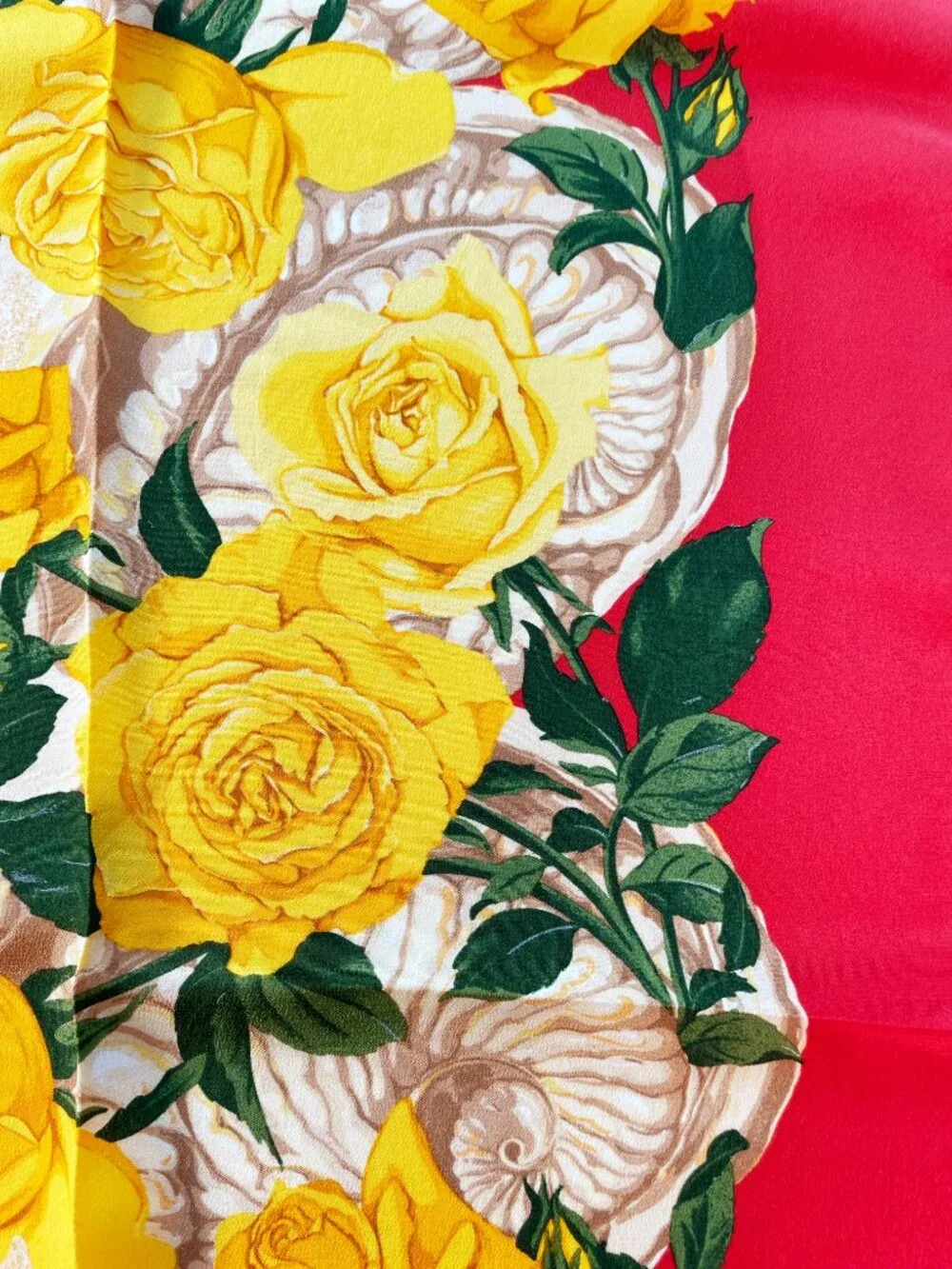Vintage CHRISTIAN DIOR Silk Floral Scarf